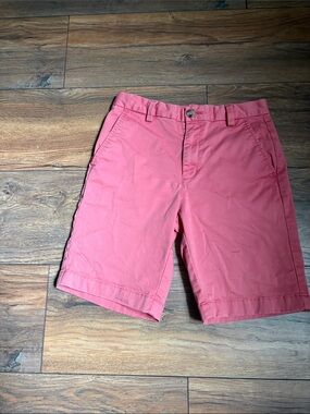 Vineyard Vines Men's Coral Flat-Front Cotton Shorts